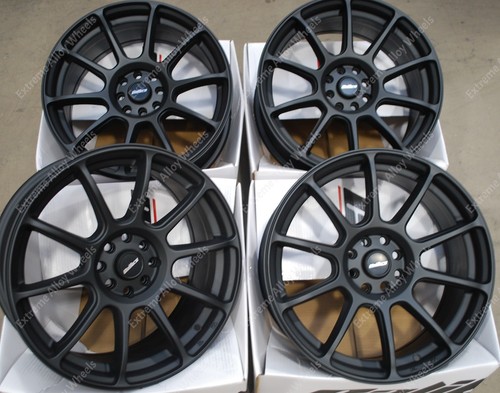 Black neo alloy wheels - black,